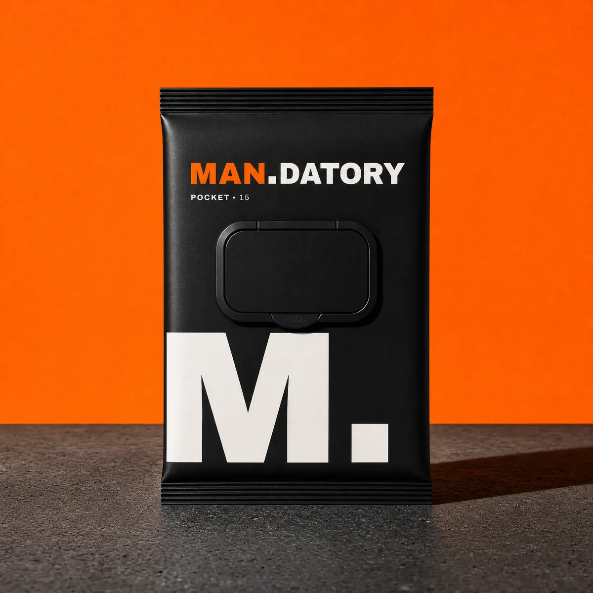 Pack MAN.DATORY Pocket su fondo arancio